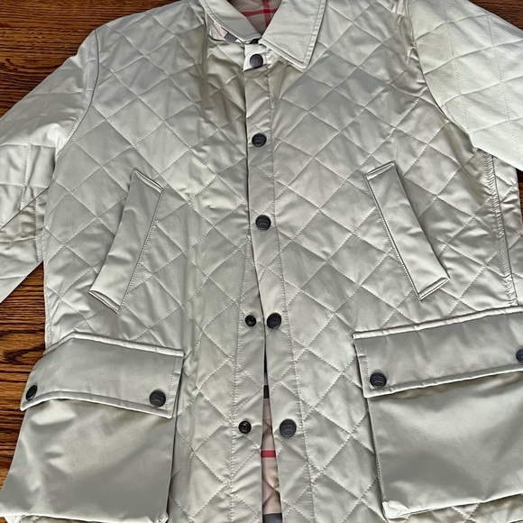 Men’s large quilted Burberry coat - Picture 4 of 5